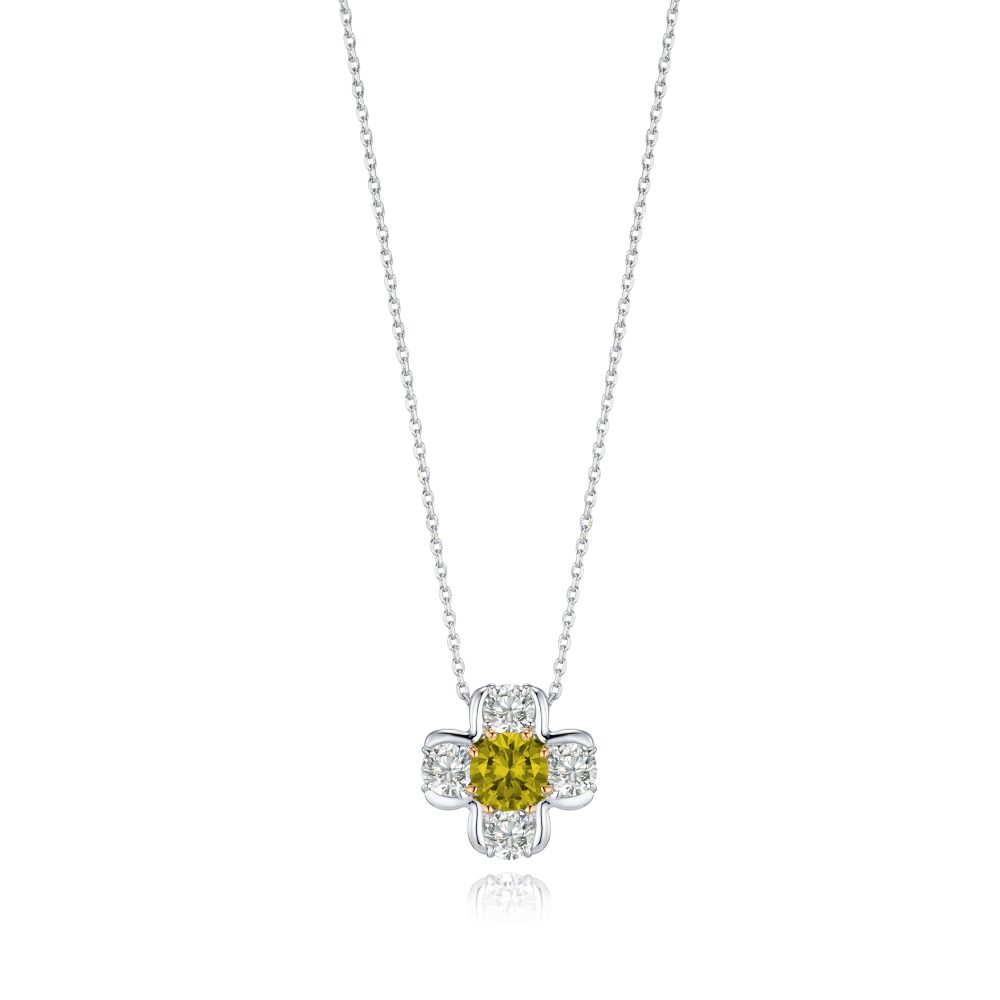 14크로스일라_yellow Cross-Illa Necklace